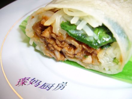 京酱肉丝卷饼