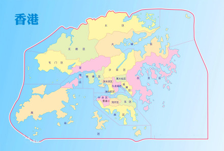 香港特别行政区地图