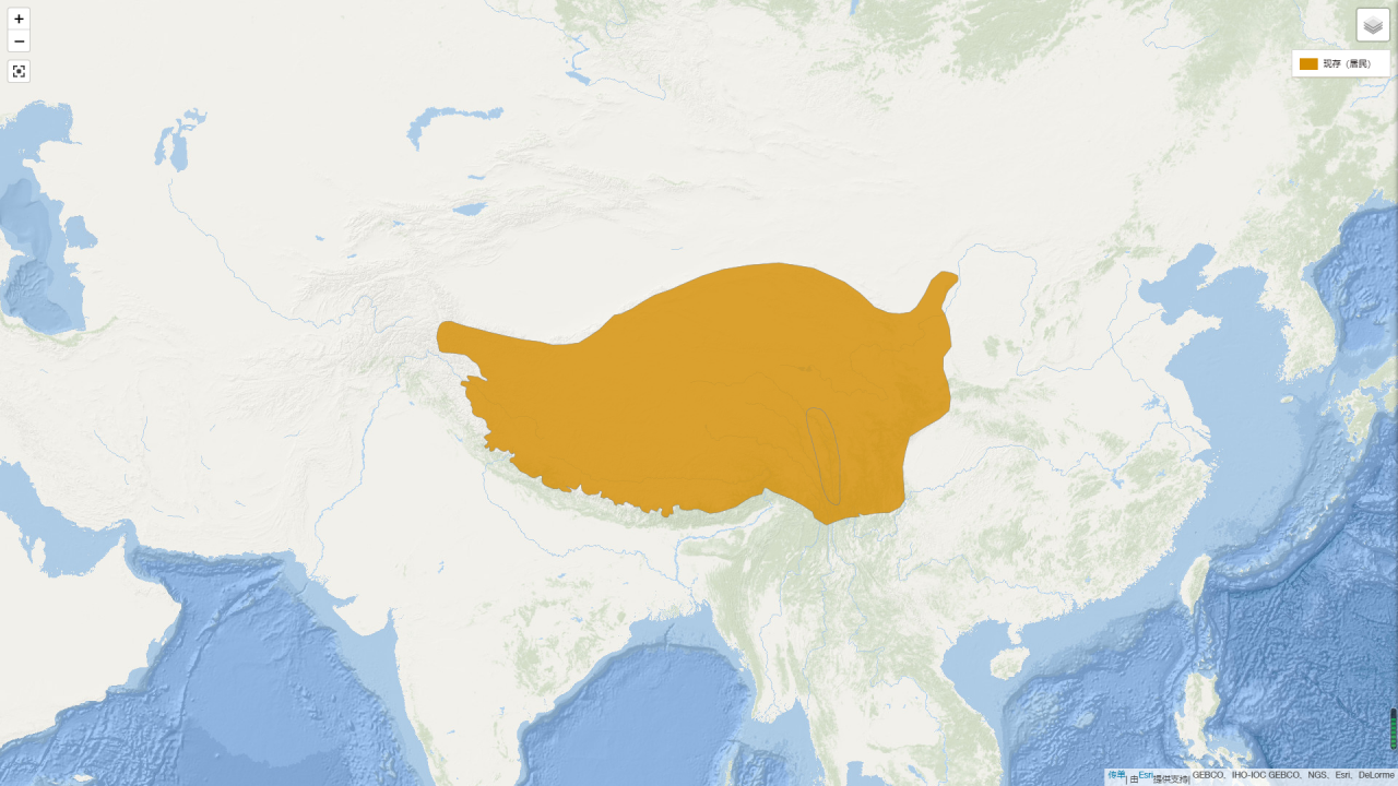 岩羊分布图