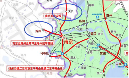 江苏省沿江城市群城际铁路建设规划（2019-2025年）