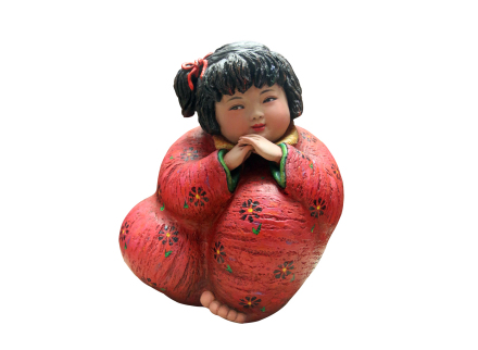 梦娃 天津泥人张彩塑  
