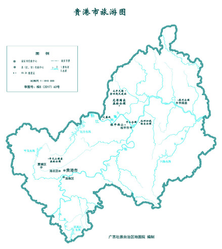  贵港市旅游地图
