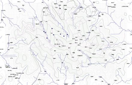 深圳羊台山等高线图