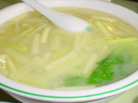 奶汤蒲菜