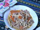 胡萝卜炒肉片套餐