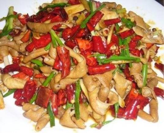 辣炒鸭肠