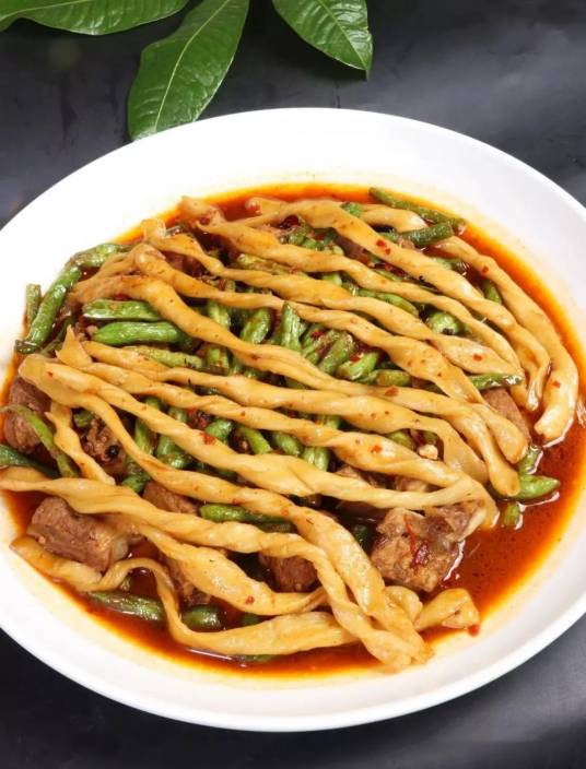 排骨豆角焖卷子