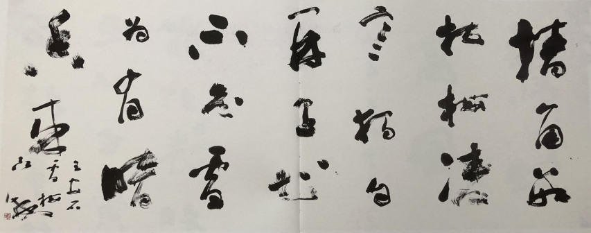 草书·白居易 《雪梅》144x360cm 2014年书