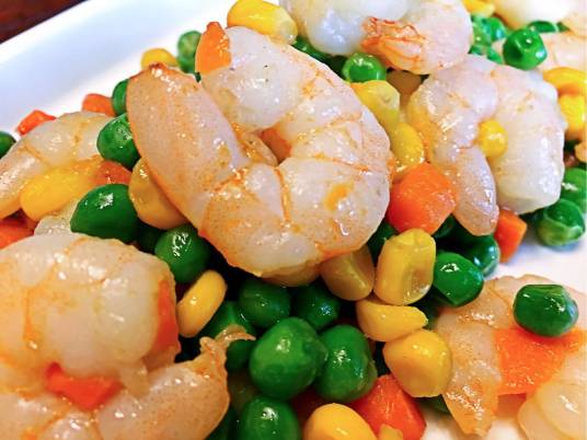 虾仁青豆莲子米