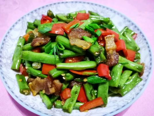 油渣炒四季豆