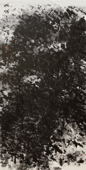 竹山墨海 138x68cm 2018年作