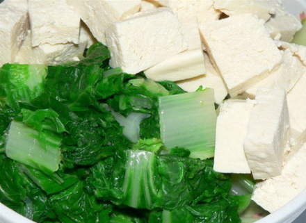 小白菜豆腐汤