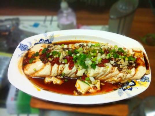 豆腐蒸鱼排