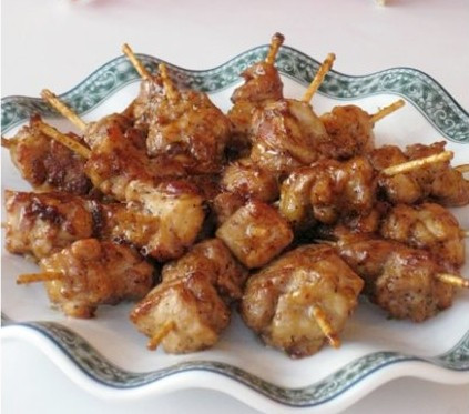 鸡腿牙签肉