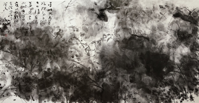 墨荷 120x240cm 2012作