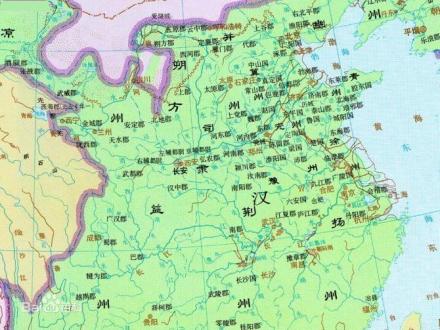 汉朝郡国示意图