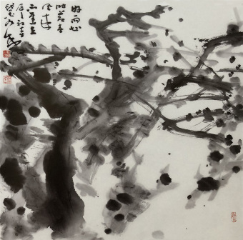 墨梅 68x68cm 2012年作