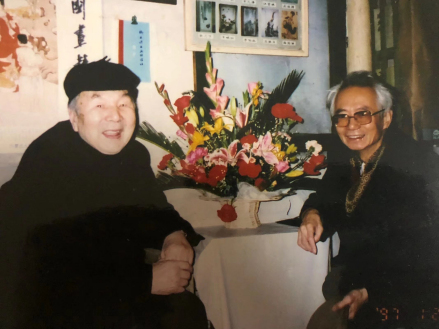 沈鹏看望冯亦吾先生