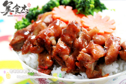 叉烧鸡腿饭