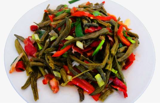 素菇焖豆角