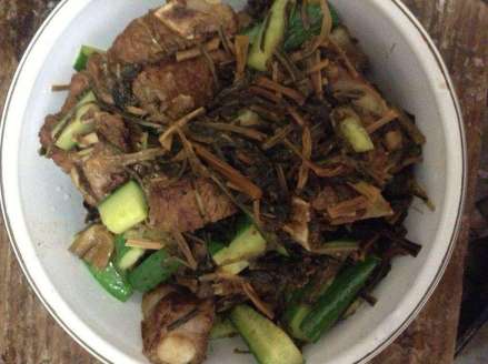 梅干菜炒黄瓜