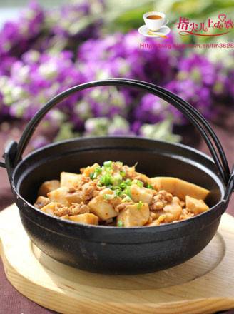 肉末酱爆杏鲍菇