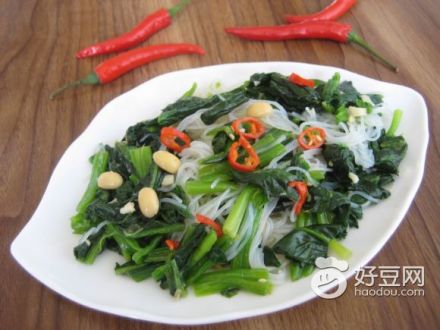 凉拌菠菜粉丝