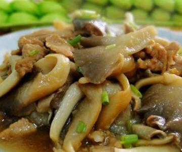 鲜蘑炒肉
