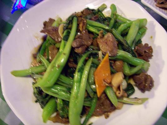 菜心炒腊肠