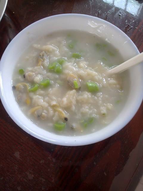 豆角蛤蛎疙瘩汤