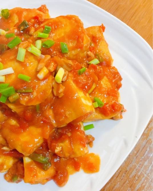 番茄炒豆泡丝