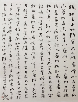草书·白居易 《画竹歌》143x113cm 2018年书