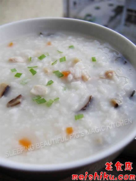 香菇鸡肉粥