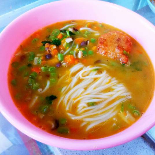 南瓜豆角汤面