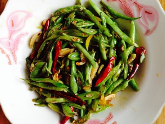 爆炒豆角