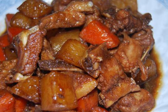 山蘑烧排骨