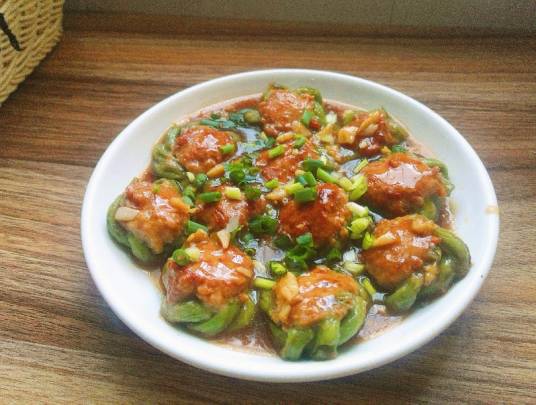 豆角酿肉