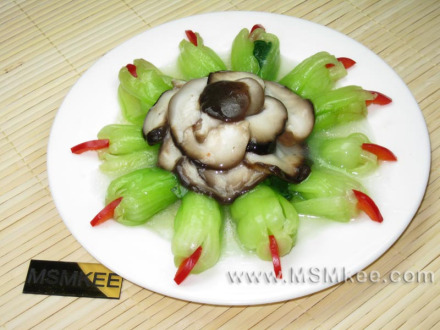 香菇扒菜胆