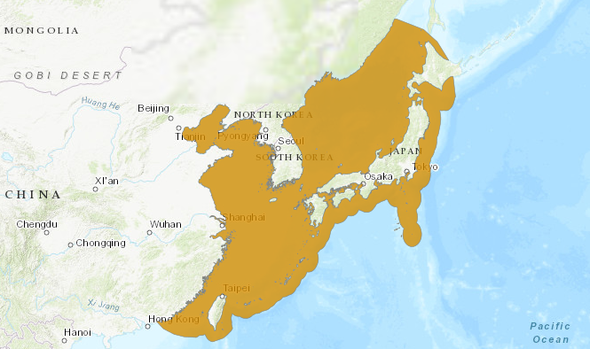 星康吉鳗分布图