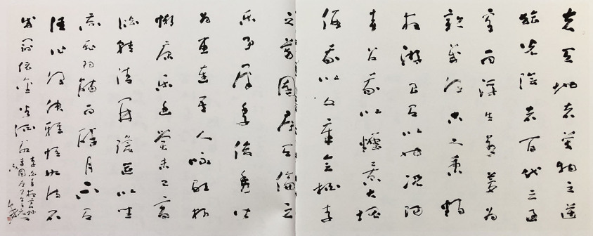 草书·李白 《春夜宴桃李园序》144x360cm 2014年