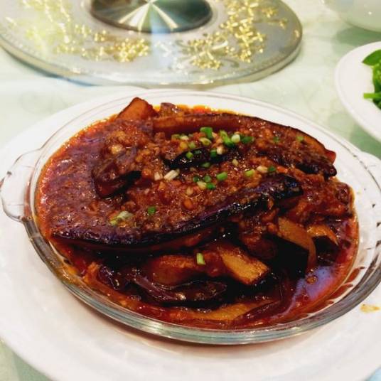 肉末扒茄条