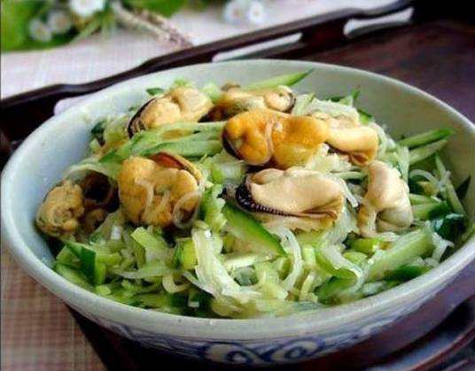 黄瓜粉丝拌海虹