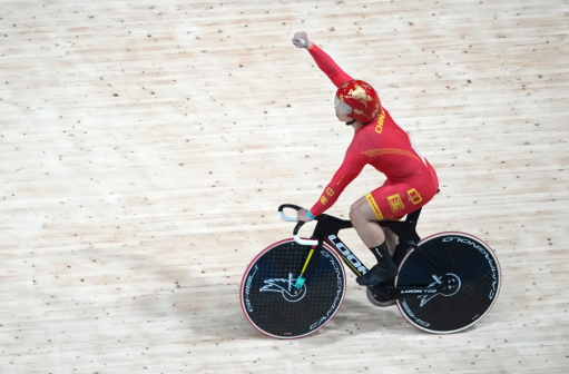 中国队选手郭帅在比赛后