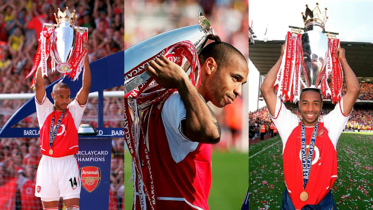 亨利共帮助阿森纳两夺英超冠军