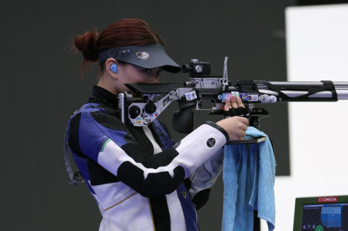 哈萨克斯坦选手亚历山德拉·蕾在比赛中