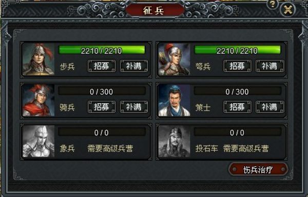 征兵界面