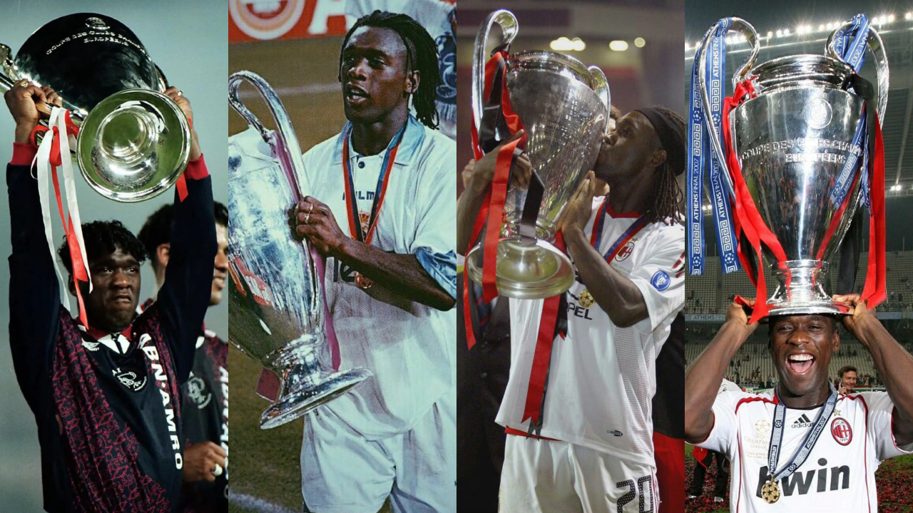 唯一一位随三支球队都夺得欧冠冠军（共四次）的球员