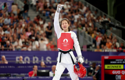 郭清在比赛后庆祝