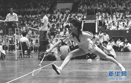 中国羽毛球名将韩爱萍