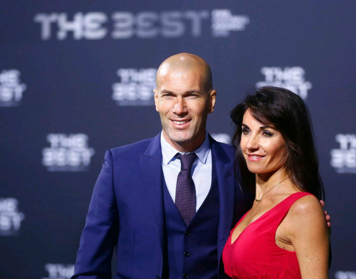 齐达内与妻子维罗尼卡